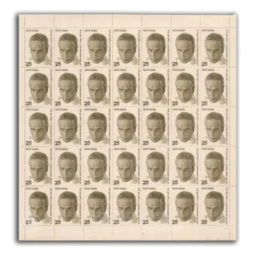 1975 Vengalil Krishnan Krishna Menon Mint Sheet of 35 Stamps