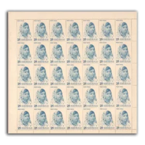 1976 Subhadra Kumari Chauhan, Mint Sheet of 35 Stamps