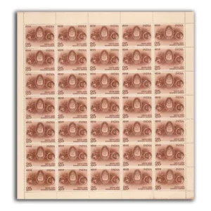 1976 Maharaja Agrasen ( King in Ancient India ), Mint Sheet of 35 Stamps