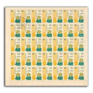 1978 5th Intl. Wheat Genetics Symposium Mint Sheet of 35 Stamps