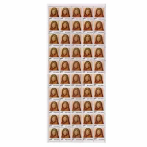 1978 Modern India Paintings (Head) 1v Mint Sheet of 50 Stamps