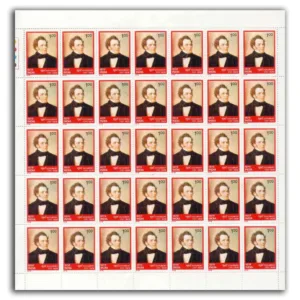 1978 150th Death Annv. of Franz Schubert, Mint Sheet of 35 Stamps
