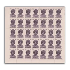 1979 Rajarshi Shahu Chhatrapati (Ruler of Kolhapur) 1v Mint Sheet of 35 Stamps