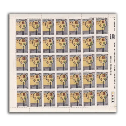 1979 Centenary of Post Cards in India 1v Mint Sheet of 35 Stamps