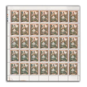 1980 300th Death Anniversary Chatrapati Shivaji Maharaj (Maratha Emperor) 1v Mint Sheet of 35 Stamps