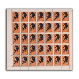 1980 Birth Centenary of Helen Keller (Campaigner for the Handicapped) 1v Mint Sheet of 35 Stamps