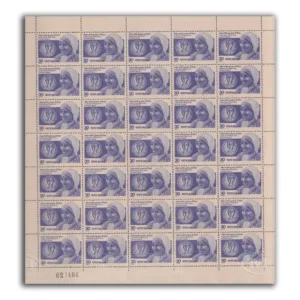 1980 Mother Teresa (Humanitarian) Nobel Peace Prize Winner 1979 1v Mint Sheet of 35 Stamps
