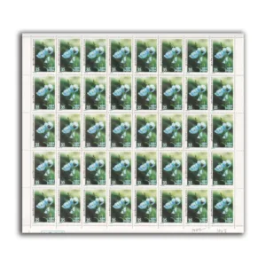 1982 Himalayan Flowers (Blue Poppy, Showy Inula, Cobra Lily and Brahma Kamal) 4v Mint Sheet of 40 Stamps
