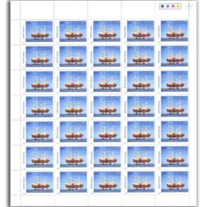 1982 25th Annv. of Oil & Natural Gas Commission, Mint Sheet of 40 Stamps