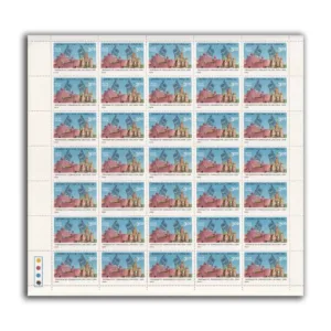 1982 1st Anniversary of Troposcatter Communication Link Between India and USSR 1v Mint Sheet of 35 Stamps