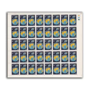 1983 World Communication Year (Globe and Satellite) 1v Mint Sheet of 40 Stamps