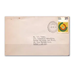 1976 Mumbai Philatelic Bureau Place Cancellation on Cover Postally Used