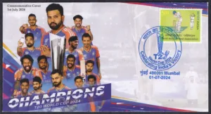 2024 Mumbai India T20 World Cup Champions Commemorative Cover