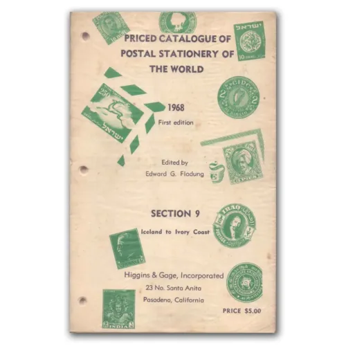 Priced Catalogue of postal Stationery of World 1968 Frist Edition by Edward G. Fladung
