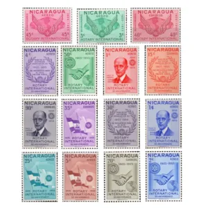 1955 Nicaragua Rotary 15v Stamp