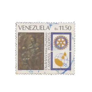 1988 Venzuela Rotary 1v Used Stamp