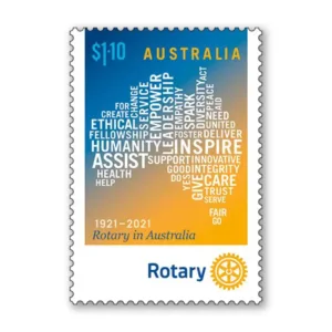 2021 Rotary Australia: 100 Years Gummed Stamp