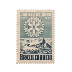 1955 Brazil Rotary 1v Stamp