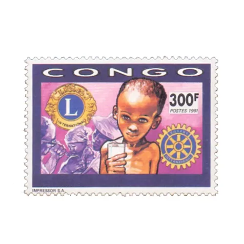 1991 Congo Rotary 300F 1v Stamp