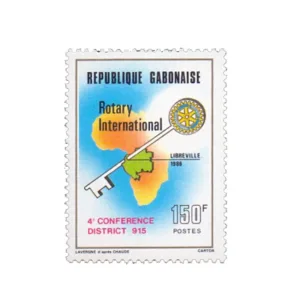 1986 Gabon Rotary 1v Stamp