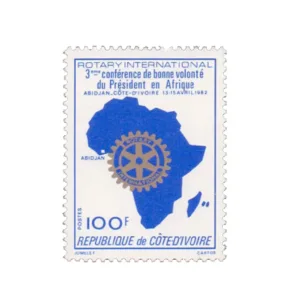 1982 Ivory Cost Rotary 1v Stamp