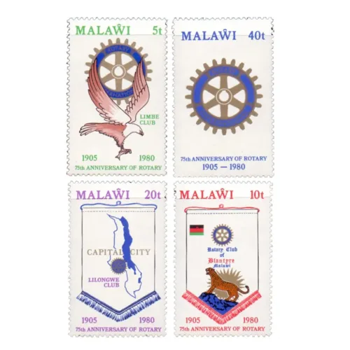 1980 Malawi Rotary 4v Stamp