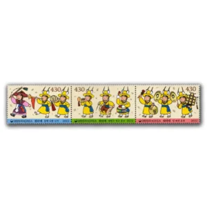 2022 South Korea Chwitadae, Traditional Korean Marching Band 3v Stamp