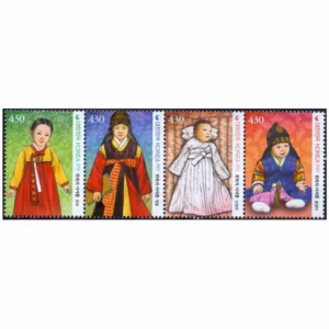 2021 South Korea The Style of the Hanbok 4v Stamp