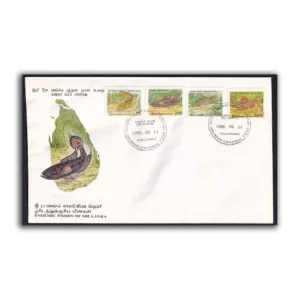 1990 Endemic Fishes of Sri Lanka 4v Stamp on FDC