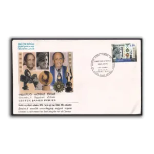 2002 Sri Lanka Dr. Lester James Peries Felicitation 1v Stamp on FDC