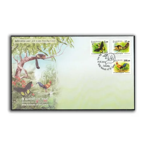 2018 Wild Animals of Sri Lanka 1v Stamp on FDC