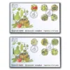 2023 Vegetables of Sri Lanka 10v Stamp on 2 FDCs