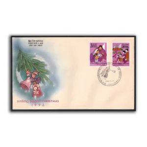 1992 Sri Lanka Christmas 2v Stamp on FDC