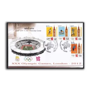 2012 Sri Lanka XXX Olvmpic Games, London 4v Stamp on FDC