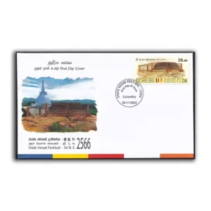 2022 Sri Lanka State Vesak Festival 2566 1v Stamp on FDC