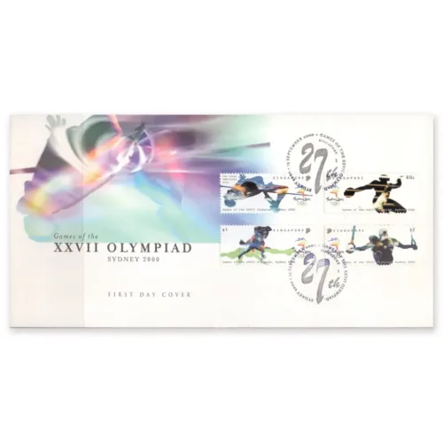2000 Singapore XXVII Olympiad 4v Stamp on FDC