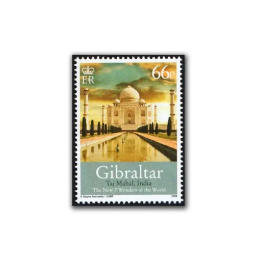2008 Gibralter The New Seven Wonders of the World Taj Mahal 1v Stamp