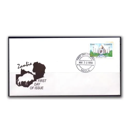 1998 Zambia The Taj Mahal 1v Stamp on FDC