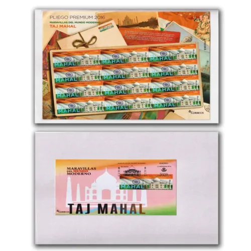 2016 Spain Wonders of the Modern World Taj Mahal Presentation Pack - Image 2