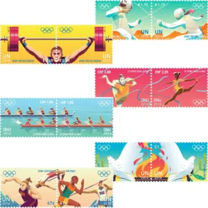 2016 UN Rio Olympics Sport for Peace 12v Stamp