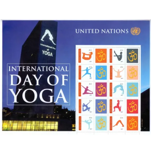 2017 UN International Day of Yoga Stamp Sheet