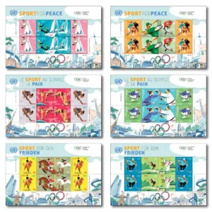 2021 UN Olympic Sports for Peace  different Sheetlets