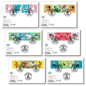 2021 UN Olympic Sports for Peace 6 different FDC
