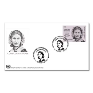 2020 UN Florence Nightingale (Nurse) 1v Stamp on FDC