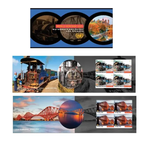 2021 UN World Heritage (Waterways, Railroads and Bridges) Stamp Booklet