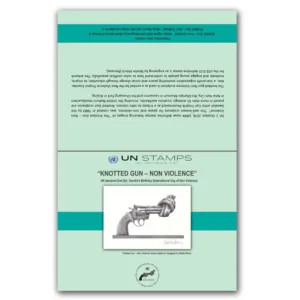 2018 UN Knotted Gun (Non Violence) Proof (Signed by the Engraver) with Maxim Card in Presentation Pack