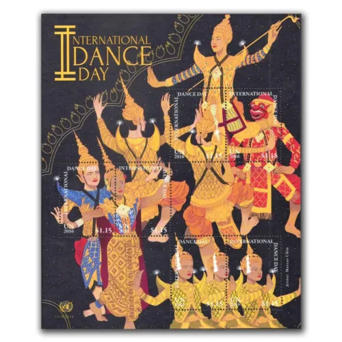 2016 UN International Dance Day Ramayan Theme Minaiture Sheet