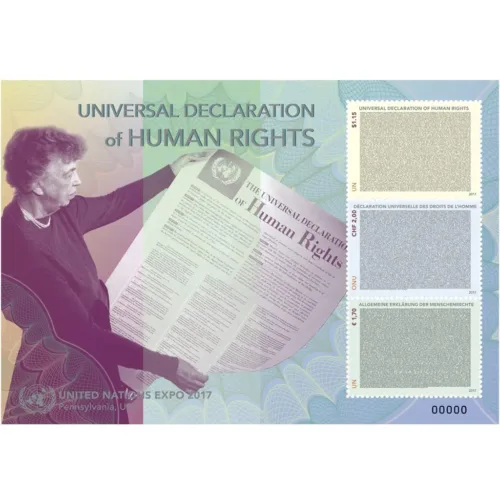 2019 UN 70th Anniversary of Universal Declaration of Human Rights Miniature Sheet