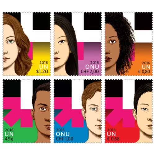2016 UN Women He For She 6v Stamp