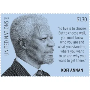 2019 UN Kofi Annan 1v stamp